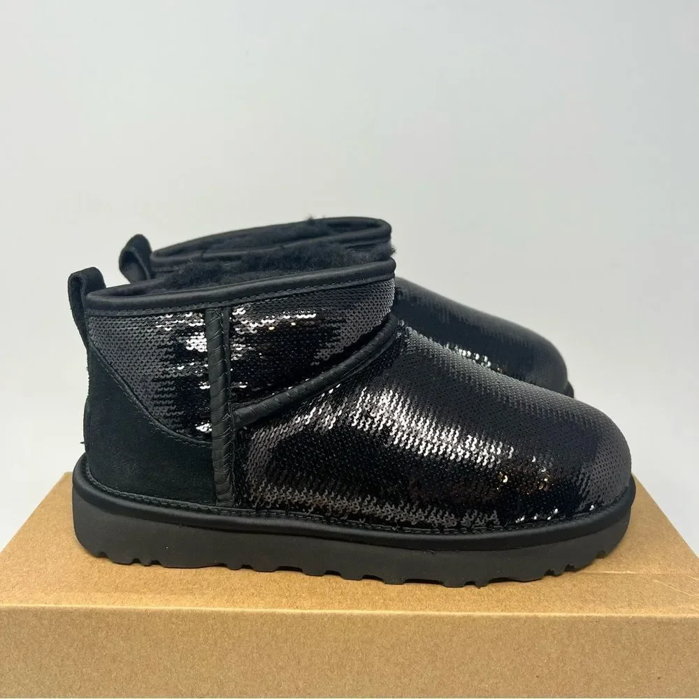 UGG Classic Mini Mirror Ball Boots Size 5